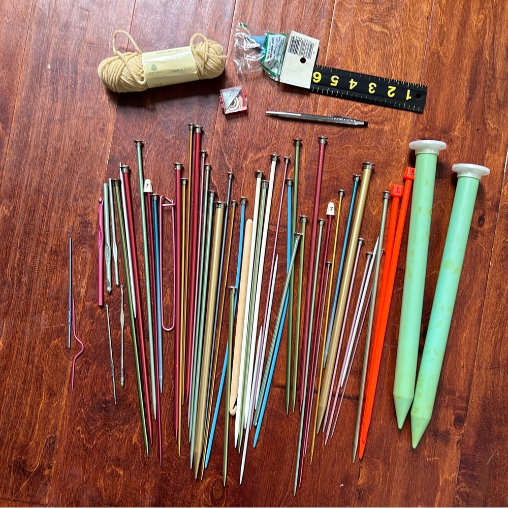 Vintage knitting needles